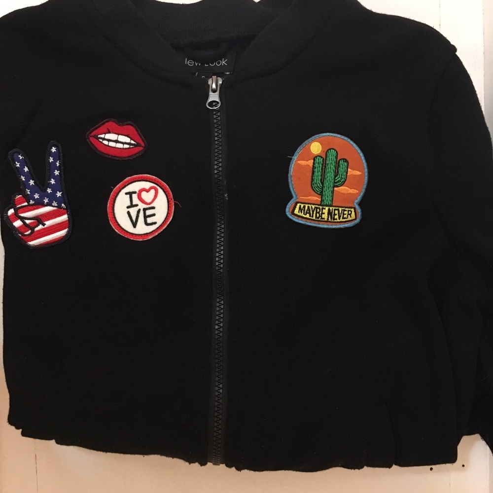 Super cute jacket with patches
